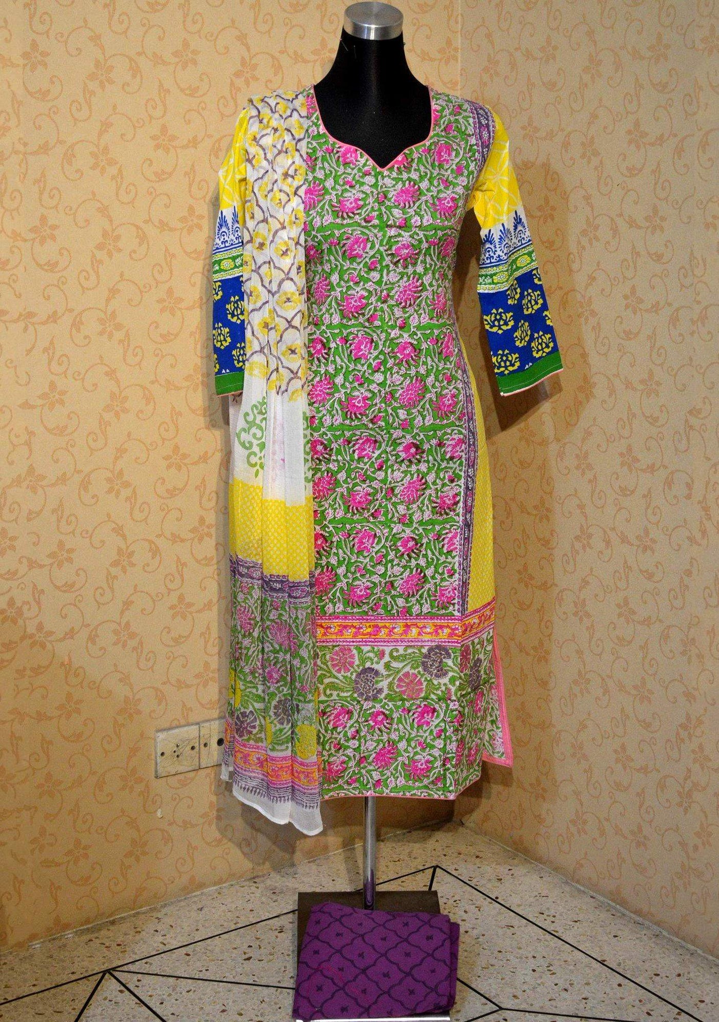 Cotton Summer Collection Salwar Kameez Suit: Deshi Besh.