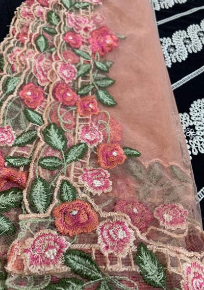 Crimson Embroidered Pakistani Master Copy Dress - db18532