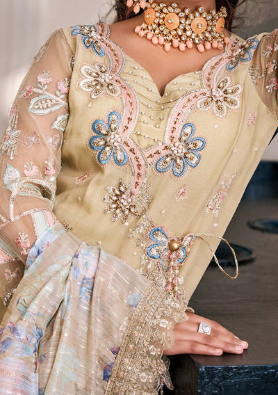 Emaan Adeel Designer Pakistani Organza Dress - db21452