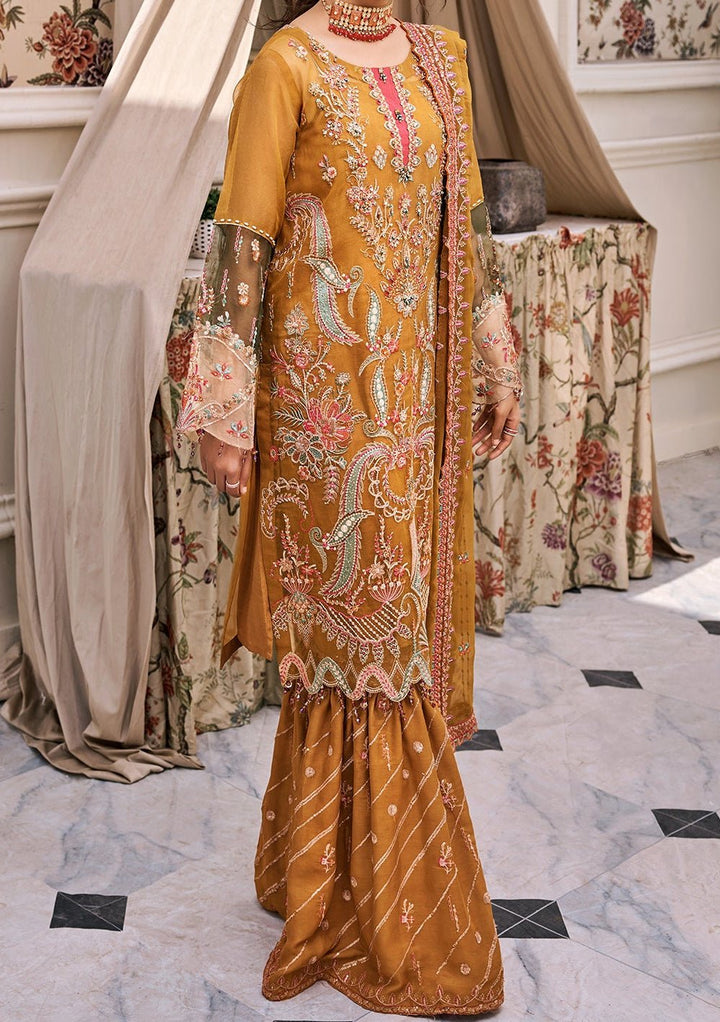 Emaan Adeel designer Eshaal Luxury Pakistani Organza Dress
