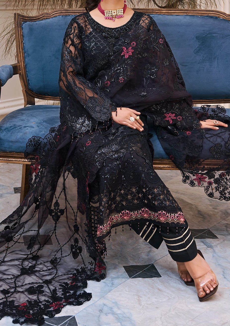 Emaan Adeel Designer Pakistani Organza Dress - db21448