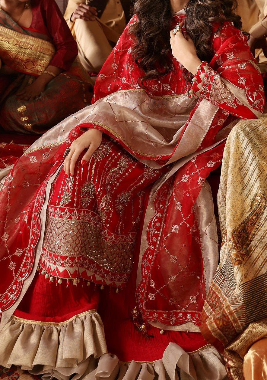 Emaan Adeel Ghazal Pakistani Luxury Chiffon Dress - db25392