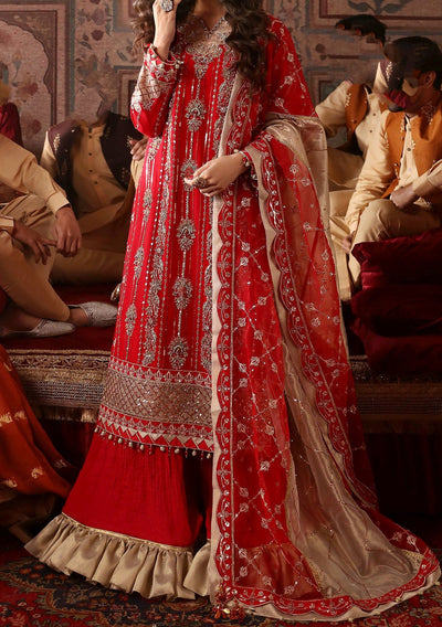 Emaan Adeel Ghazal Pakistani Luxury Chiffon Dress - db25392