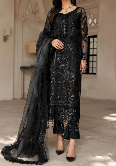 Emaan Adeel Le Festa Luxury Pakistani Chiffon Dress - db19923