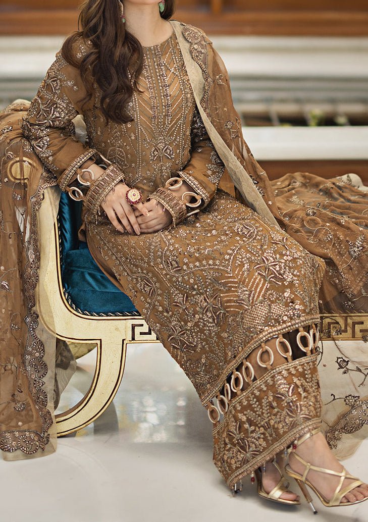 Emaan Adeel Mastani Pakistani Chiffon Dress - db23458
