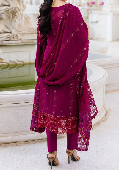 Emaan Adeel Mushq Pakistani Luxury Chiffon Dress - db24519