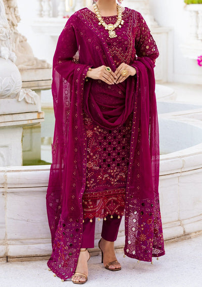 Emaan Adeel Mushq Pakistani Luxury Chiffon Dress - db24519