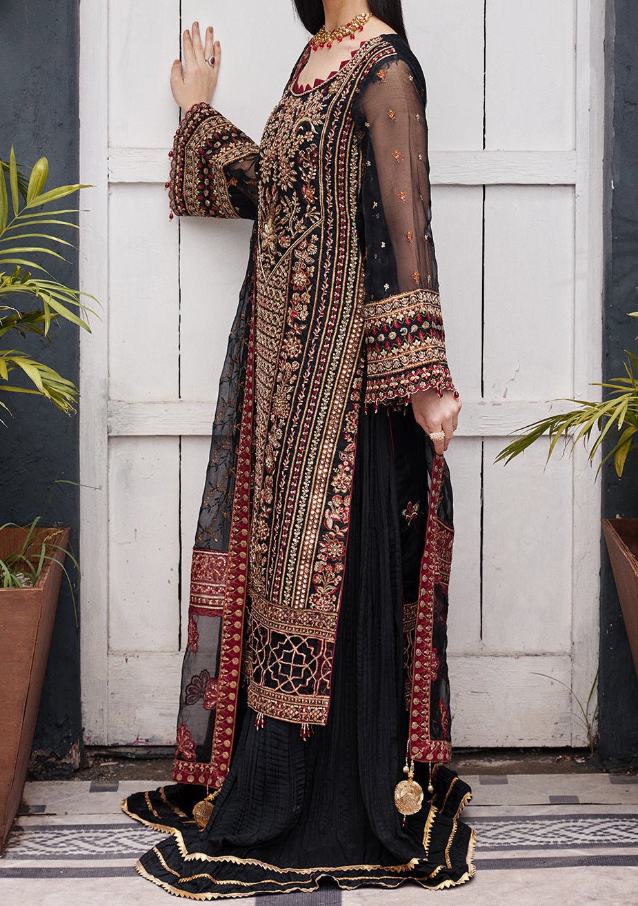 Emaan Adeel Pakistani Luxury Organza Dress