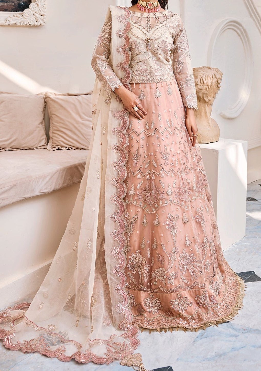 Dark Rabba Rainbow Color Pure Organza Printed Anarkali Gown | Organza Mall  | Reviews on Judge.me