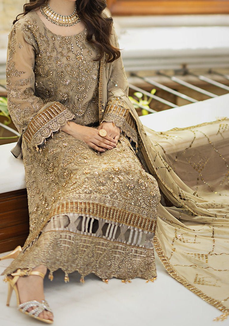 Emaan Adeel Raniya Pakistani Chiffon Dress - db23461