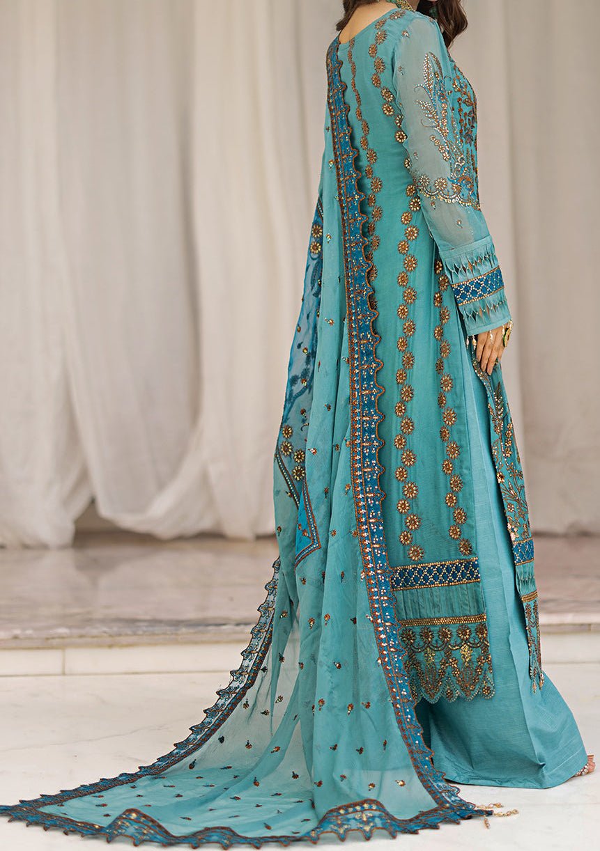Emaan Adeel Rohi Pakistani Chiffon Dress - db23462