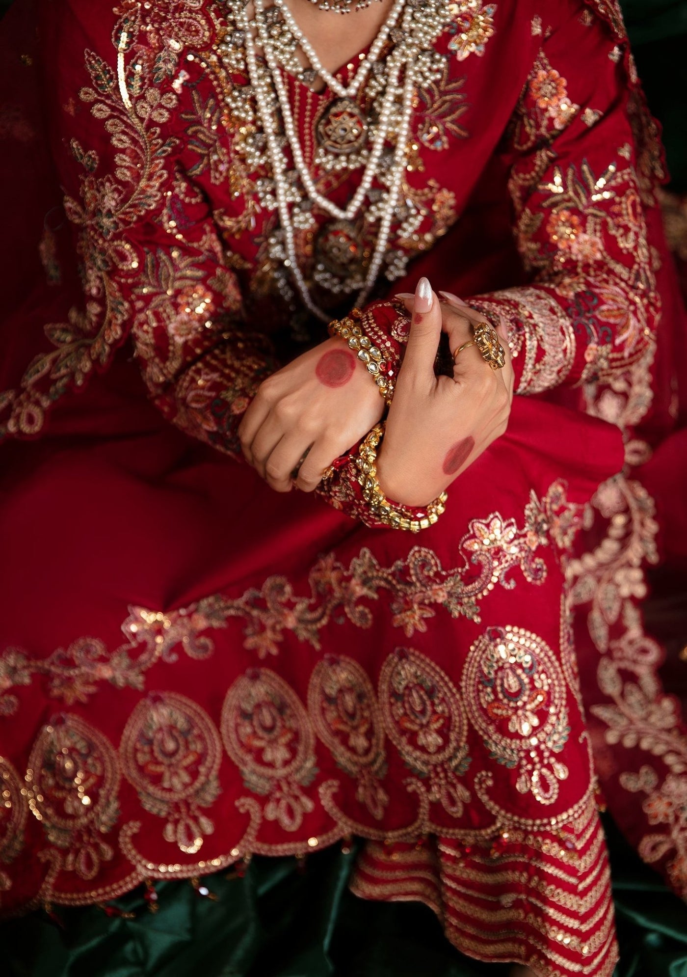 Emaan Adeel Ulfat Pakistani Luxury Silk Dress - db24328