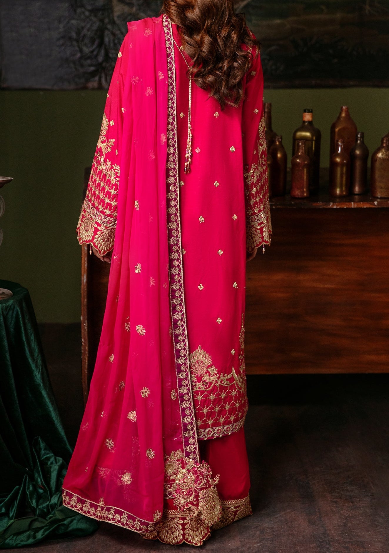 Emaan Adeel Zebaish Pakistani Luxury Silk Dress - db24322