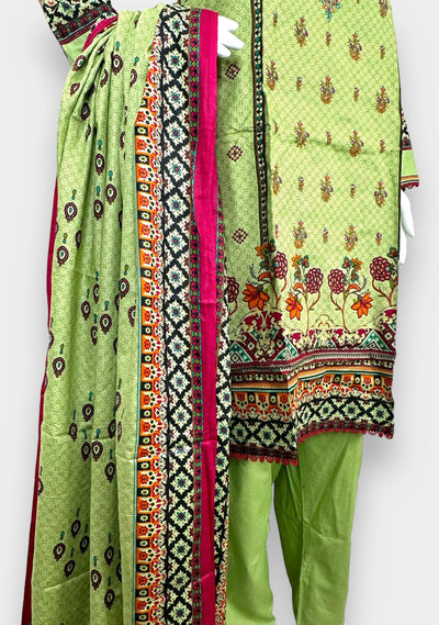 Embroidered 3 Pieces Pakistani Cotton Dress - db24367