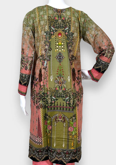 Embroidered 3 Pieces Pakistani Cotton Dress - db24366