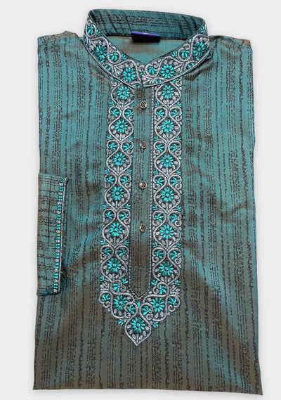 Embroidered Mixed Cotton Punjabi - db21716