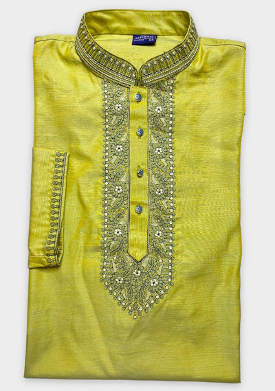 Embroidered Mixed Cotton Punjabi - db21718