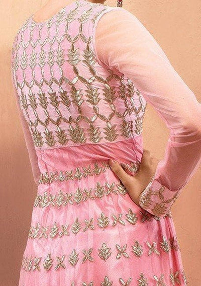 Ethenica Gorgeous Designer Net Anarkali Style Suit: Deshi Besh.