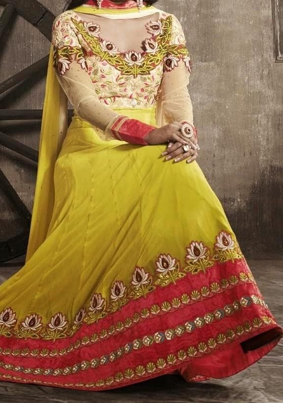 Ethnic Diva Heavy Party Long Style Anarkali Suit: Deshi Besh.