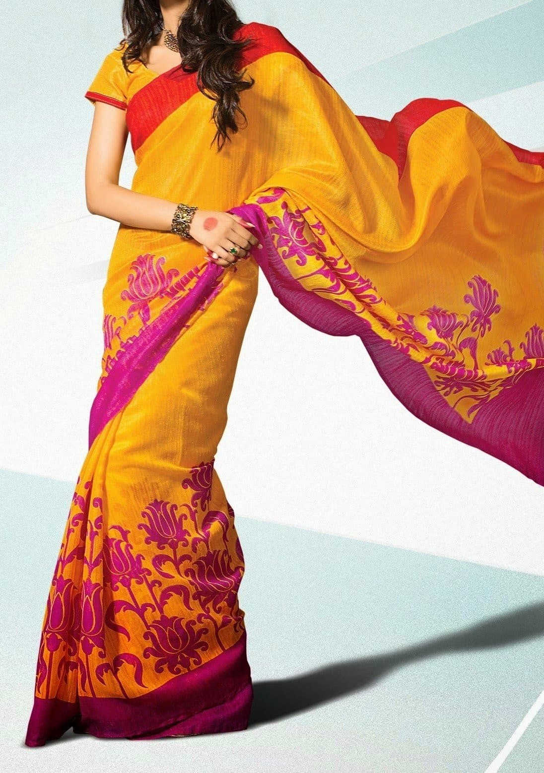 Exclusive Bhagalpuri Designer Silk Saree: Deshi Besh.