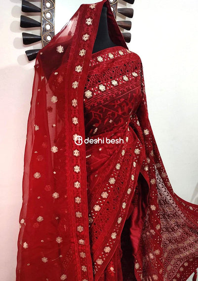Exclusive Boutique Designer Muslin Saree - db20257