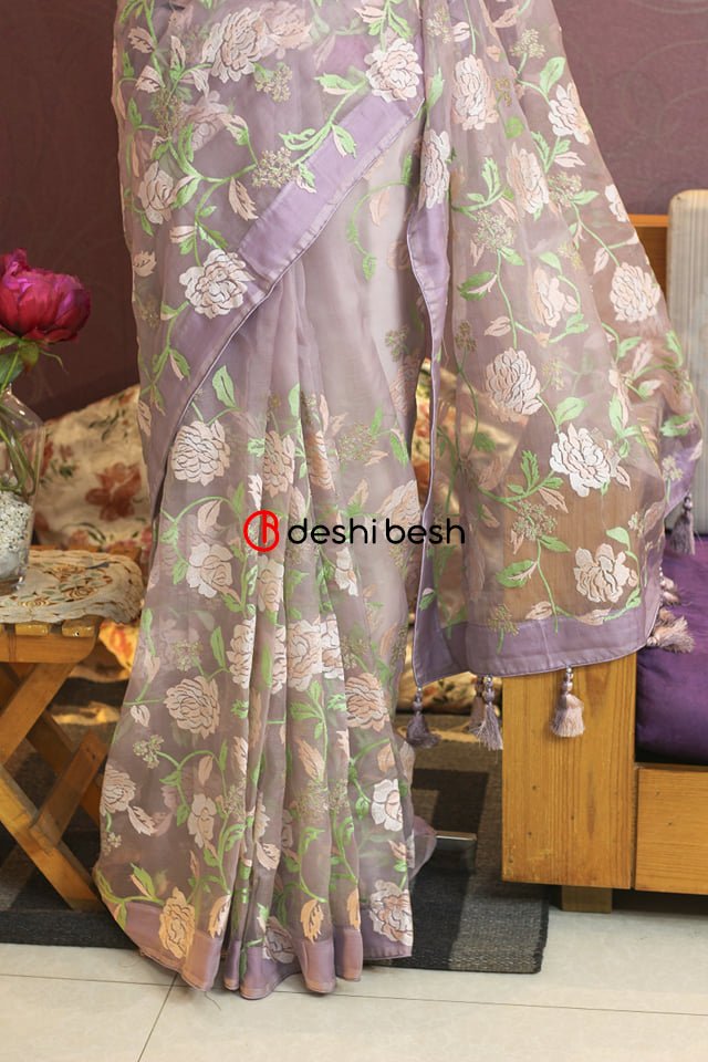 Exclusive Boutique Designer Muslin Saree - db17742