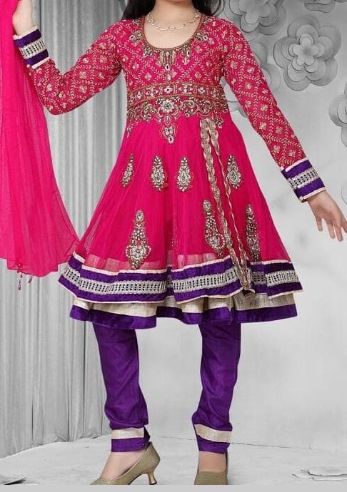 Exclusive Girl's Party Wear Designer Anarkali: Deshi Besh.