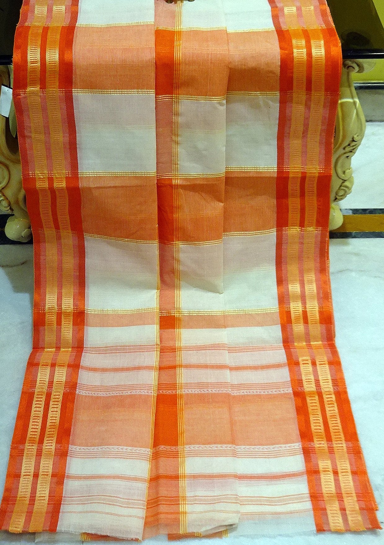 Exclusive Traditional Designer Bengal Cotton Saree: Deshi Besh.