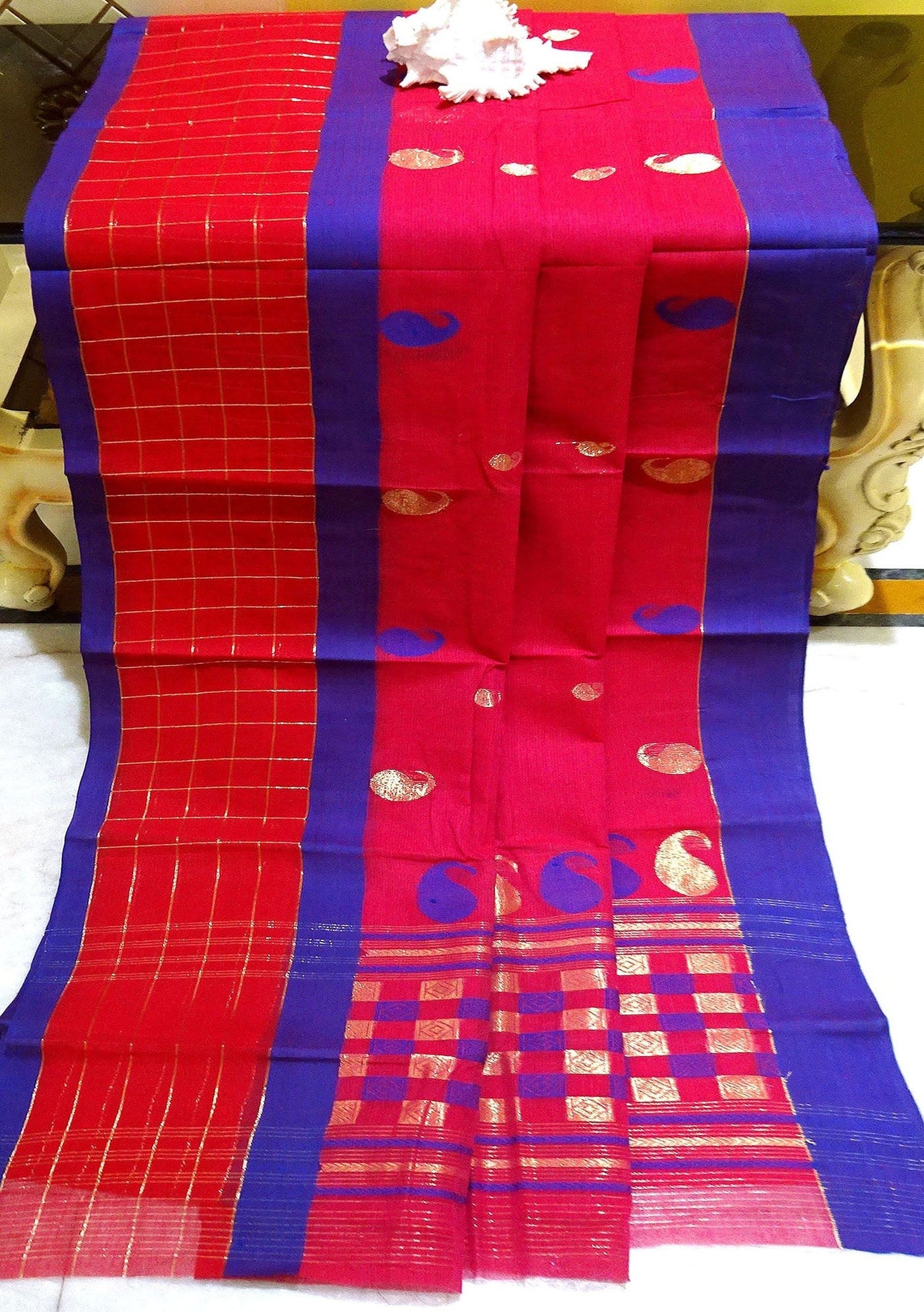 Exclusive Traditional Hand Woven Cotton Saree - db20548