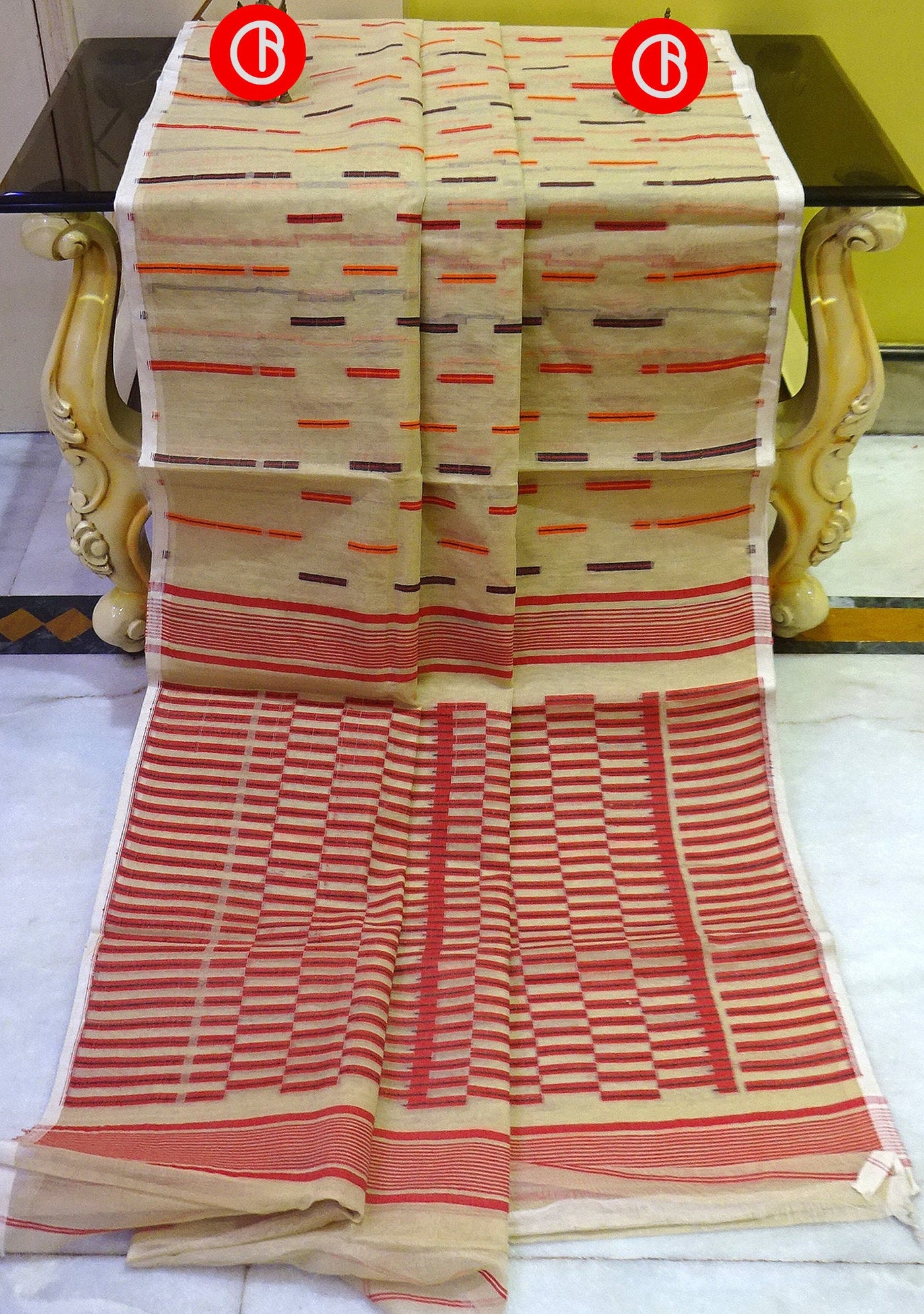 Exclusive Traditional Hand Woven Cotton Saree - db20593