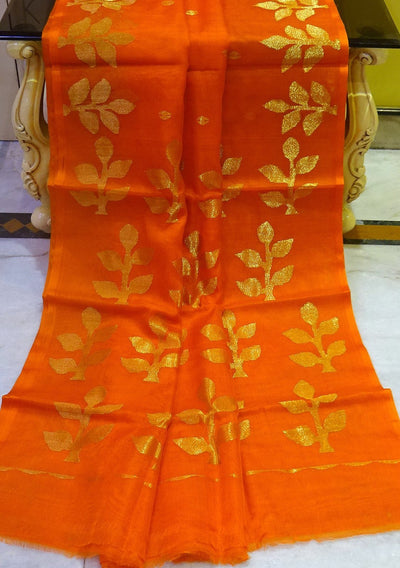 Exclusive Traditional Hand Woven Dhakai Jamdani Saree: Deshi Besh.