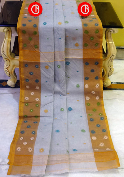 Exclusive Traditional Hand Woven Tantuj Cotton Saree - db20393