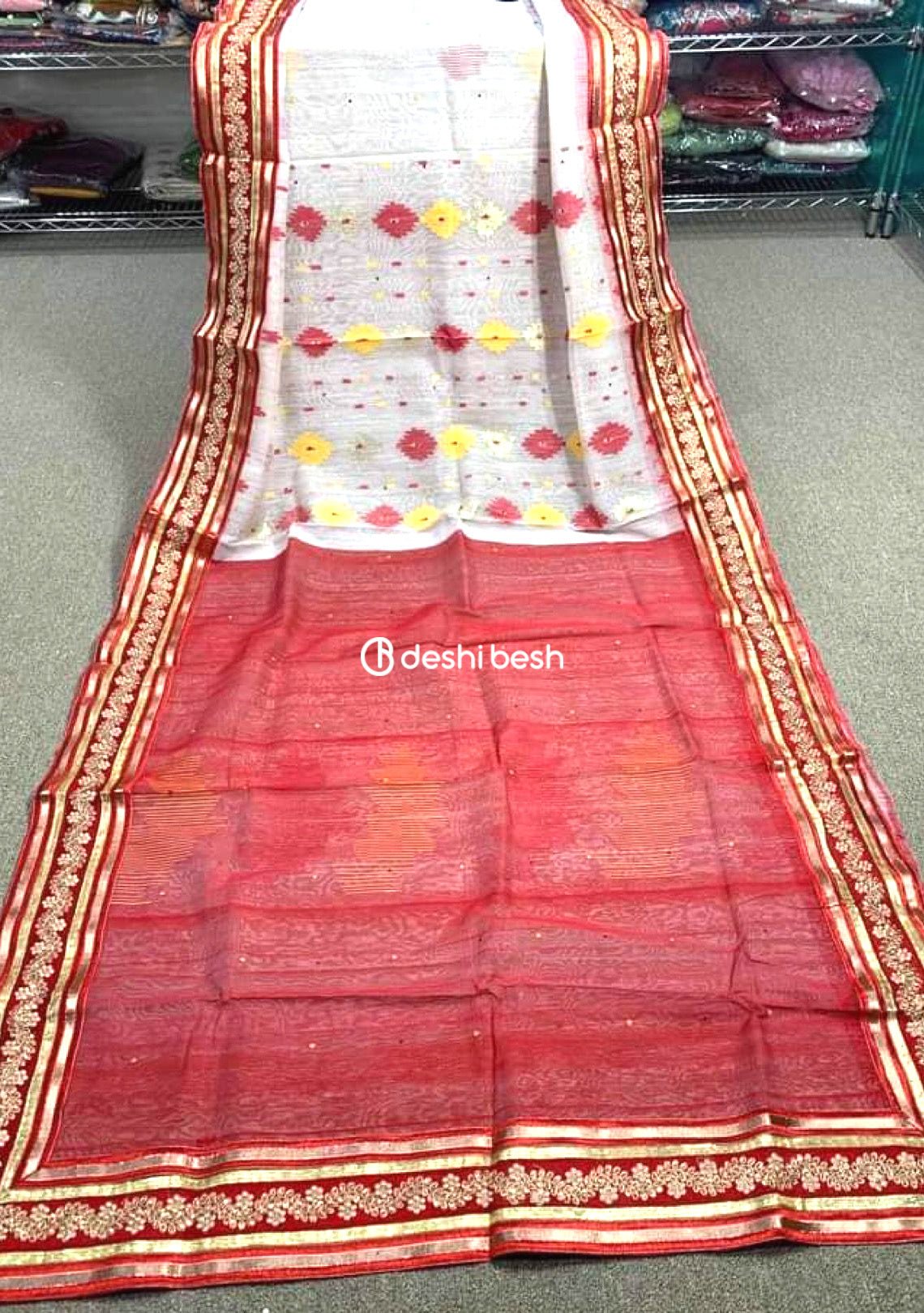 Exclusive Traditional Handloom Jamdani Saree - db20274