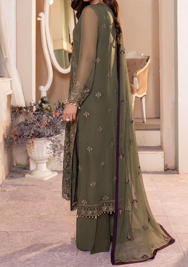 Flossie Zeba Pakistani Luxury Chiffon Dress - db24961