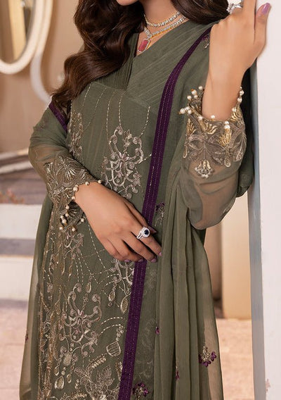 Flossie Zeba Pakistani Luxury Chiffon Dress - db24961