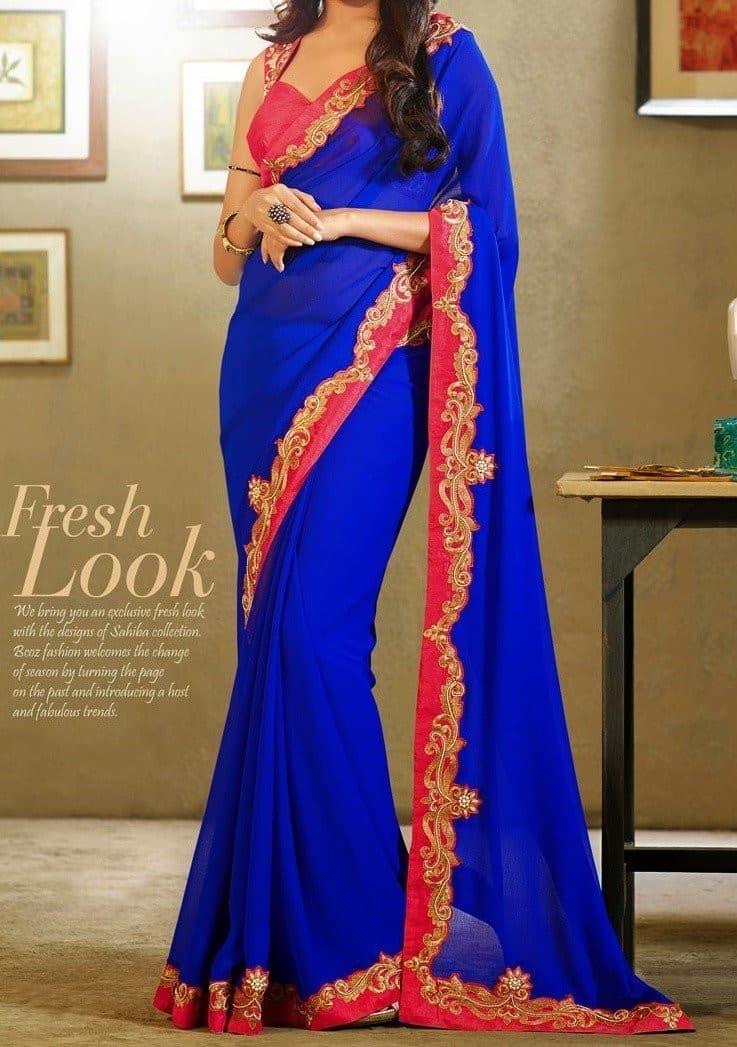 Fresh Look  Stylish Low Budget Designer Saree: Deshi Besh.
