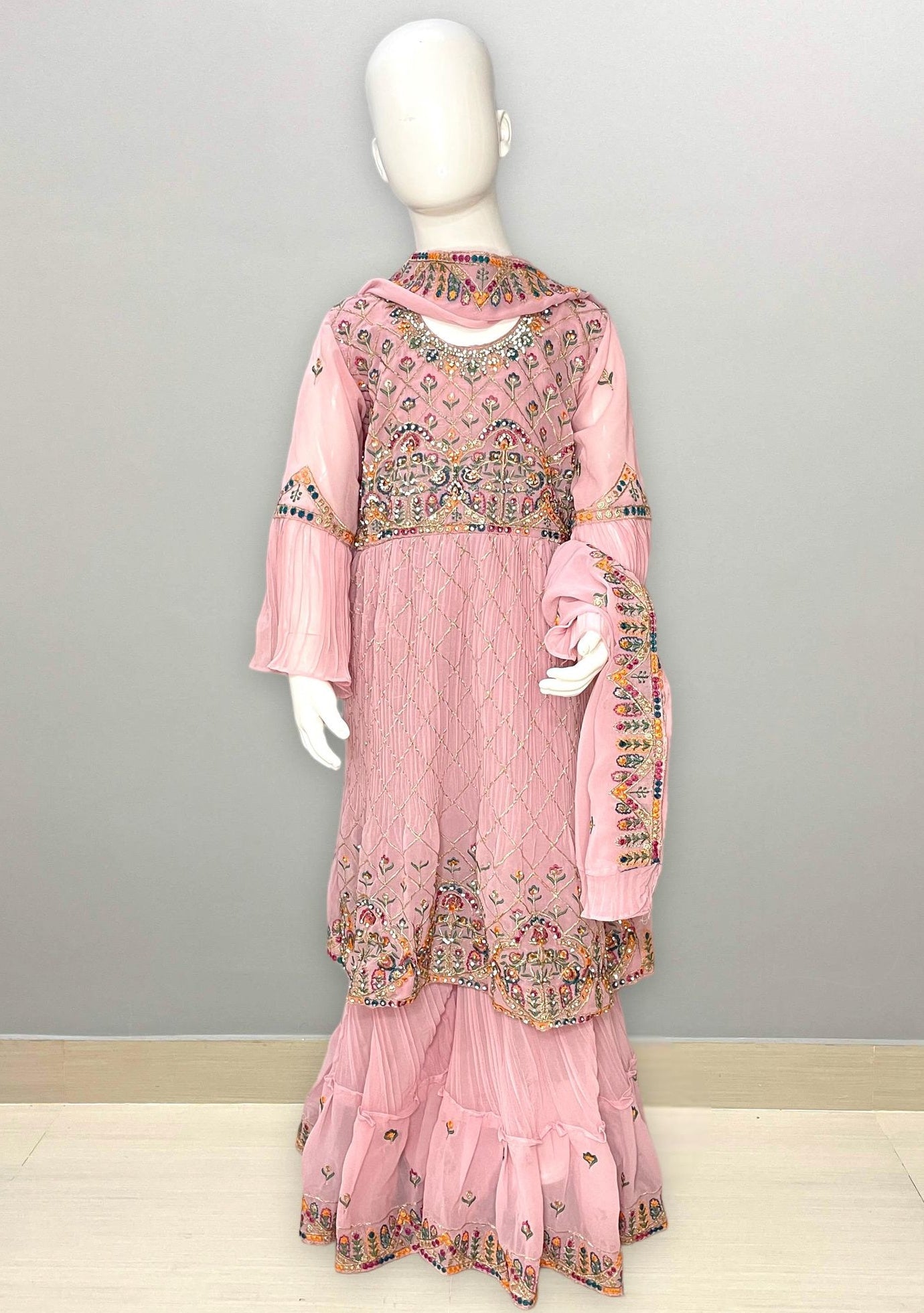 Girl's Gorgeous Georgette Sharara Suit - db21697