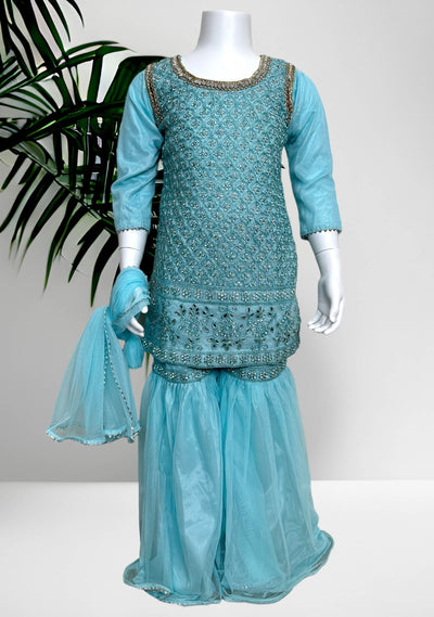 Girl’s Gorgeous Party Wear Sharara Suit - db21895