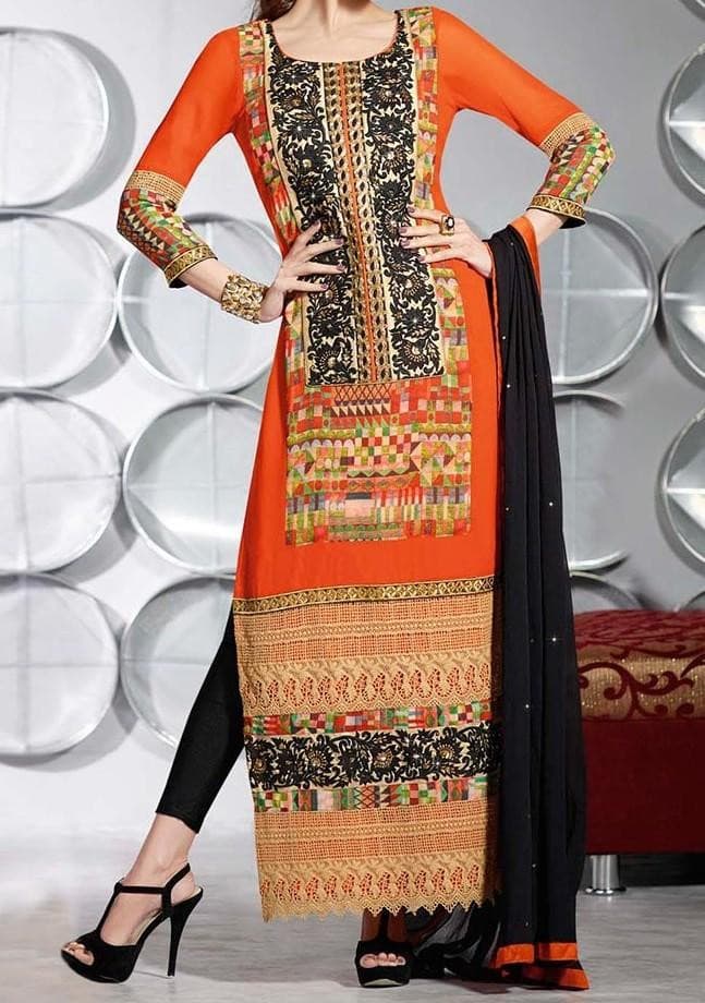 Gorgeous Malaika Arora Khan Vol-2 Designer Salwar Suit: Deshi Besh.