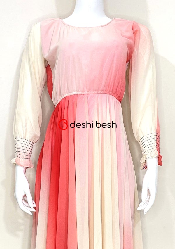 Gown Style 1 Piece Ready Made Georgette Kurti - db17696