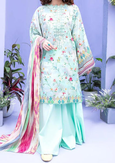 Gulljee Jasmine Pakistani Embroidered Lawn - db22476