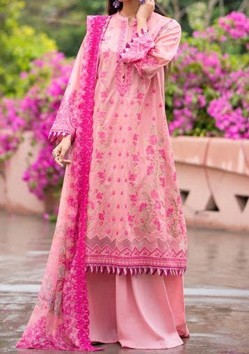 Gulljee Mishaal Ready Made Embroidered Lawn Dress - db24688