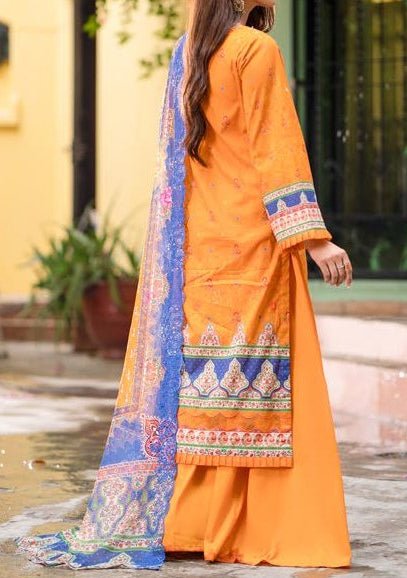 Gulljee Mishaal Ready Made Embroidered Lawn Dress - db24693