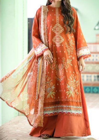 Gulljee Mishaal Ready Made Embroidered Lawn Dress - db24685