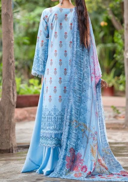 Gulljee Mishaal Ready Made Embroidered Lawn Dress - db24692