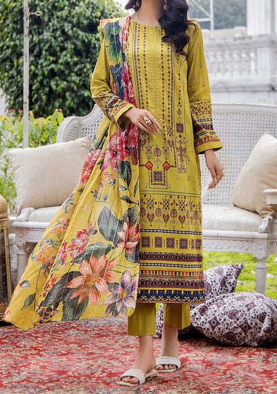 Gulljee Musk Pakistani Embroidered Lawn - db22565