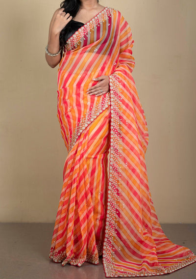 Handloom Soft Organza Zardosi Silk Saree - db23809