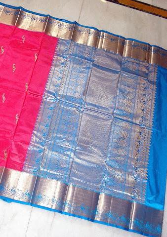 Handloom Traditional Pure South Katan Silk  Saree: Deshi Besh.