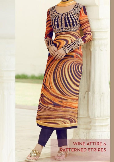 Heer Royal Begum Multi Colored Designer Salwar Suit: Deshi Besh.