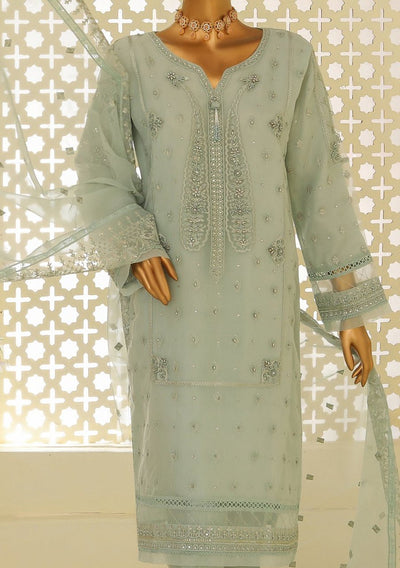 HZ Ready Made Embroidered Organza Formal Dress - db24514